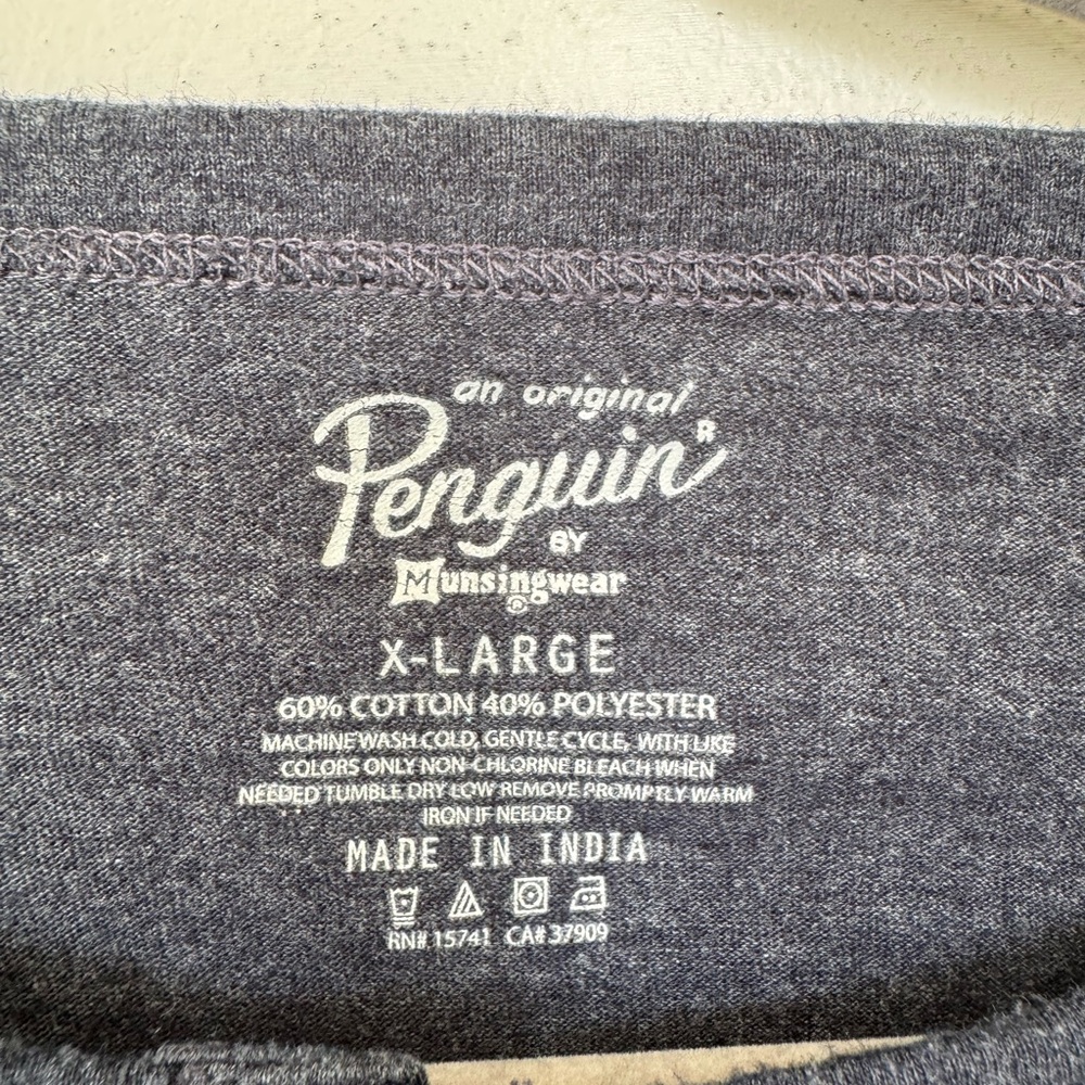 Original Penguin Blue Long Sleeve Tee - Picture 2 of 3